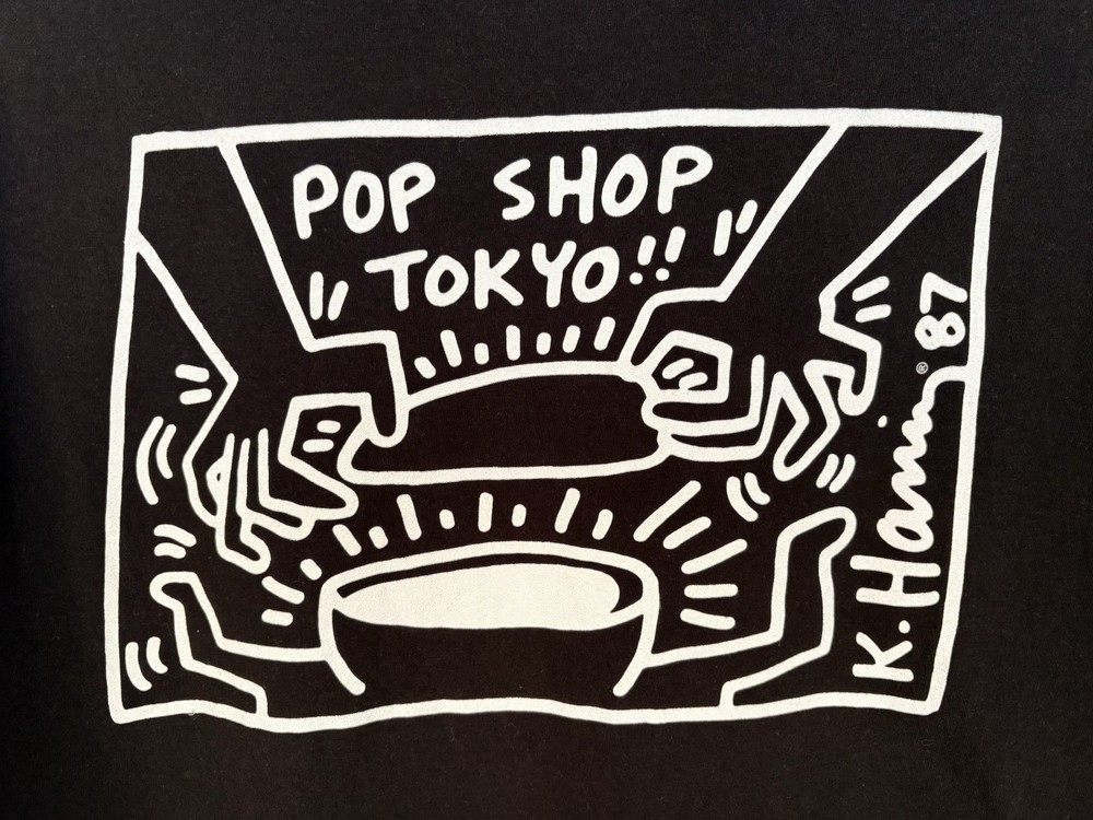 Keith Haring Pop Shop Tokyo 1987 Ripple Junction XL Double Sided T Shirt