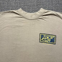 Vintage 90s Caribbean Playa Del Carmen Mexico Shark Souvenir T Shirt Tan Mens XL