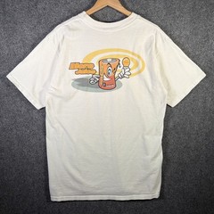 Vintage Mossimo Shirt Mens Large White 90s Skate Battery Parody Stussy Surf USA