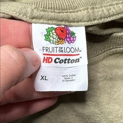 Fruit Of The Loom D.A.R.E Stay On The Path Tshirt Brown Size XL
