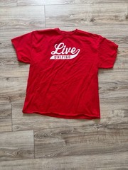 LRG Red Live Unified Script Logo Graphic T-Shirt