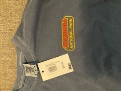 Comfort Colors Men’s Sequoia National Park T-shirt M Sun Beams Denim Graphic Tee