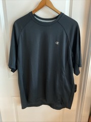 Champion Double Dry – Short Sleeve Athletic Shirt – Black – Men’s Size XL