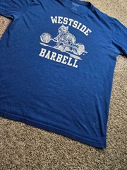 Westside Barbell T Shirt 2XL Mens Blue Short Sleeve Gym Graphic Powerlifting