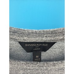 Banana Republic Luxespun Long Sleeve Pocket Tee Heathered Grey Mens Medium