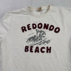 Y2K Hollister Redondo Beach White SS Embroidered Shirt Men’s XL Irregular Men XL