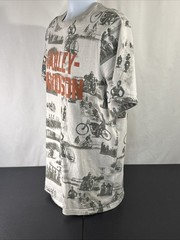 Harley Davidson T-Shirt Old Fashion Motorcycles Print Mens Large HD Harley Shirt