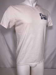 COORS BANQUET Beer Waterfall Seal White T-Shirt Tee Luv Men’s MEDIUM