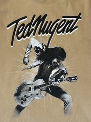 Ted Nugent Men’s T-Shirt Size M Free-For-All Lyrics On Back Pre-Owned