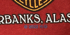 Harley Davidson Fairbanks Alaska Mens Shirt Santa Claus Cotton Red Sz 2XL