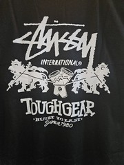 RARE STÜSSY Tough Gear International tee NEW w TAGS size XL Lion Judah Rastafari