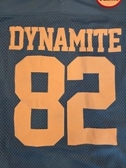 Headgear Classics Napoleon Dynamite Uncle Rico Jersey L 2004 Blue #82 Jon Gries