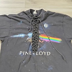 Pink Floyd Men’s T-Shirt Large Black Vintage Graphic Short Sleeve Drawstring