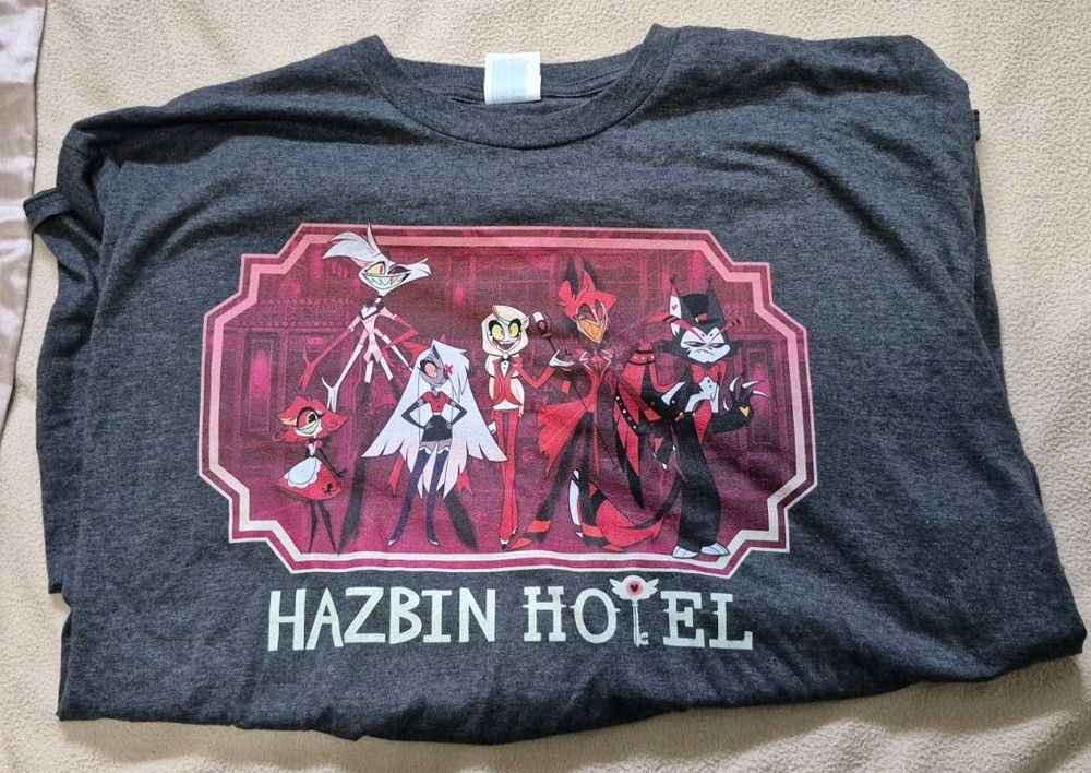 Hazbin Hotel Season 1 Grey T-Shirt Men’s 2XL