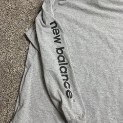 Vintage 90s New Balance Center Logo Gray XX-Large Long-Sleeve T-Shirt Skater