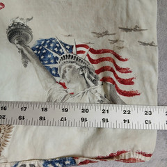 Red Head Men’s Large Patriotic Button Up Shirt American Eagle Liberty Cotton