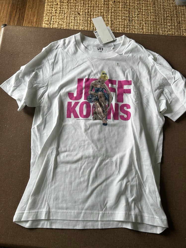 Uniqlo Jeff Koons Ballerina Art Graphic T-shirt Uni Sex S White Short Sleeve