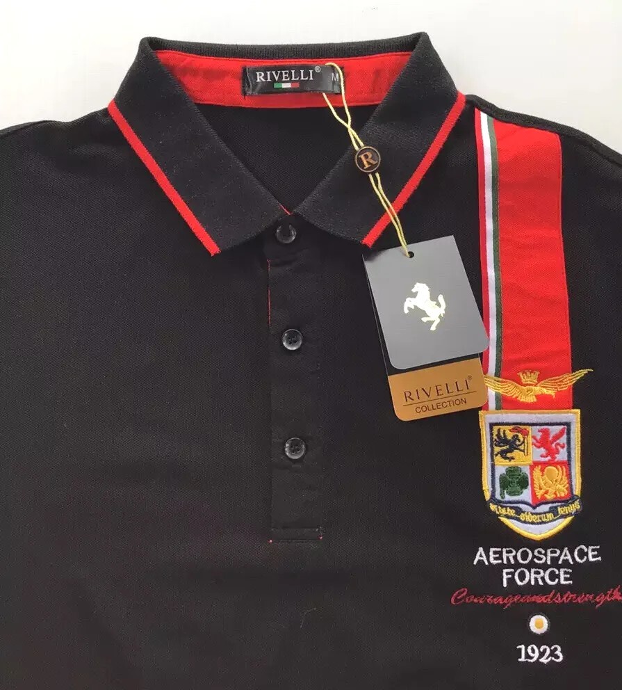 Men’s Yacht Club Polo Shirt,Italian Style,Modern,Slim Fit,Spandex.M XL….E1.A