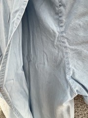 New W/ Tags Silverts Adaptive Clothing Denim Shirt Sz 3XL Open Back Easy On
