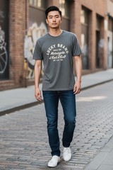 Lucky Brand Men’s T shirt Small Black Logo Cotton polyester rayon new with tag