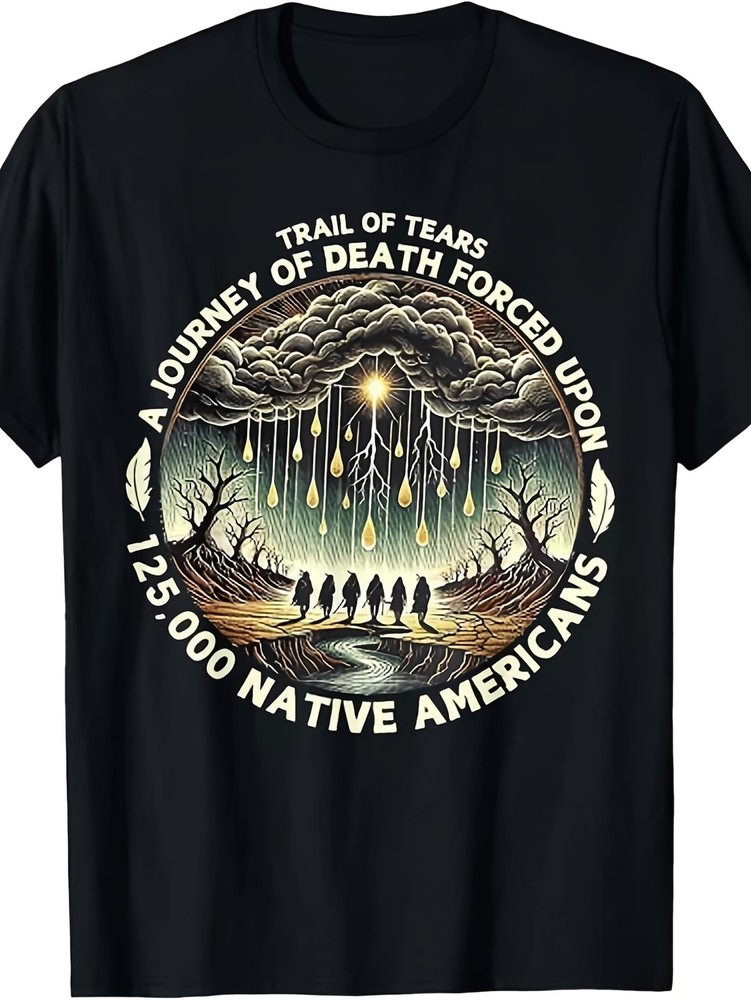 Trail of Tears Remember & Honor Native American History T-Shirt – 220gsm Heavywe