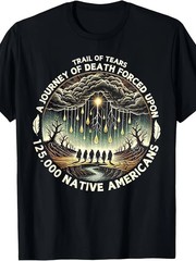 Trail of Tears Remember & Honor Native American History T-Shirt – 220gsm Heavywe