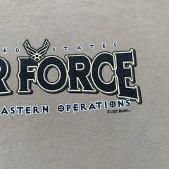 Vintage 7.62 Design Air Force Shirt Size L Eagle Pilot Military Cartoon USA