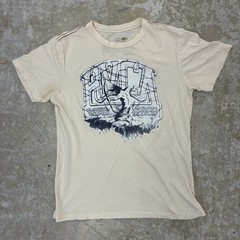 Vintage RVCA ANP Kevin Arcell Mens S Ivory Red Stitch Artist Network Program