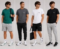 Puma Men’s 180gsm Sorona Logo T-Shirt 4 Colors, Sizes L-4XL