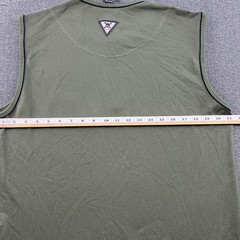 Vintage Y2K Oakley Software Mesh Rave Vest Mens XL Shirt Sleveless Green 1/4 Zip