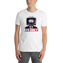 Disobey TV Head Suit Man T-Shirt – Bold Graphic Design for Trendsetters