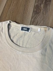 Kith Men’s Cotton Short Sleeve T-Shirt Sz Medium Beige Small Box Logo Authentic