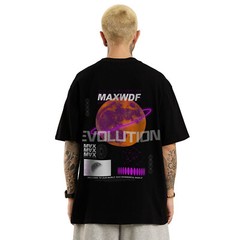 MFCT Men’s Streetwear Artwork Graphic Tee Crewneck Half Sleeves T-shirt