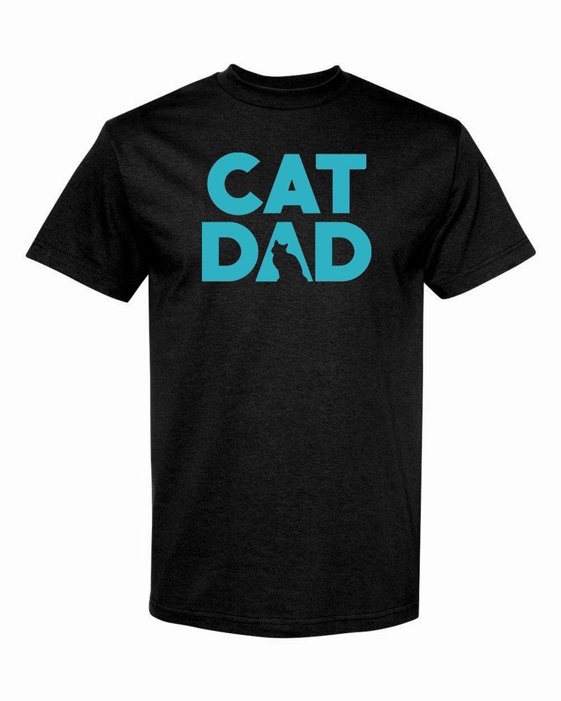 CAT DAD Adult T-Shirt Color Option A Multi Colors S-XXL FREE S&H!
