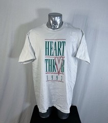 Vintage 90s Single Stitch Band Tee Style Heart Throb Shirt XXL 1993 Marathon USA