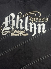 Express Men’s XXXL Black Crew Neck Graphic Print Embroidered Cotton T-Shirt