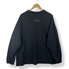 Fear of God Essentials Long Sleeve Logo Shirt Mens Size Small Black Streetwear