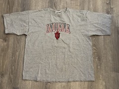 Vtg 80s NAS Indiana University Hoosiers IU T-Shirt USA Made Men XL Single Stitch