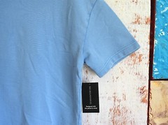 Men’s No Boundaries Oversize French Terry Polo Shirt XSMALL Chambray NEW
