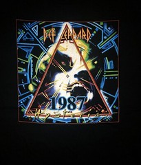 DEF LEPPARD cd cvr HYSTERIA WORLD TOUR 1987 Official 2-SIDED SHIRT XL New