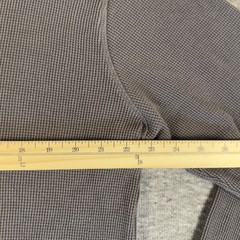 Pact Shirt Mens XL Gray Waffle Knit Long Sleeve Thermal Organic Cotton Crewneck