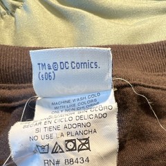 DC Comics DC Originals Men’s L Batman Graphic Print T-Shirt Brown VTG 2006 0008