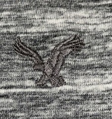 LOT OF 3 AMERICAN EAGLE MENS T-SHIRTS, 1 V-NECK/ 1 CREW NECK/ 1 POLO SIZE MEDIUM