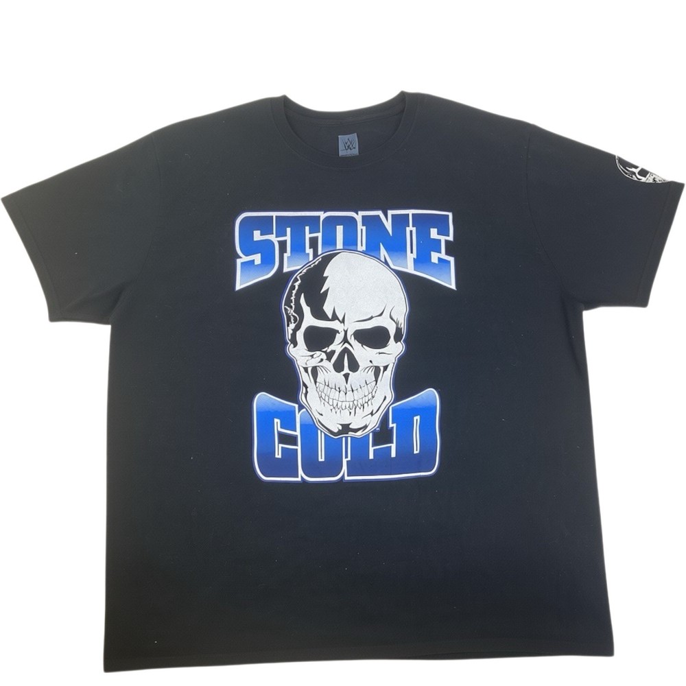 Stone Cold Steve Austin 3:16 T-shirt Mens XXL Black WWE Authentic Skull Graphic