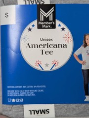 Member’s Mark – Americana – T Shirt Unisex – Size S