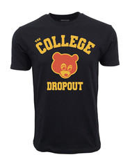 THE COLLEGE DROPOUT 2004 GRAPHIC BLACK T-SHIRT