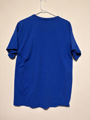 Oklahoma Shirt Mens Large Blue Delta Pro Weight Winter Scene Graphic Tee Cotton