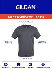 Gildan Adult Men’s Short Sleeve Crewneck Assorted Color T-Shirt 10-Pack Size S-2