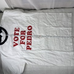 Classic VOTE FOR PEDRO Napoleon Dynamite Ringer T-Shirt M