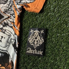 Archaic Faith and Honor Winged Skull AOP Graphic T-Shirt Size M